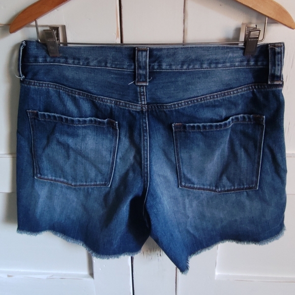 J. Crew Women's Denim Distressed Jean Shorts | Raw Hem | Size 28 - Picture 2 of 5